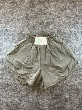 Buena Onda Grey Cotton High Waisted Shorts DDD